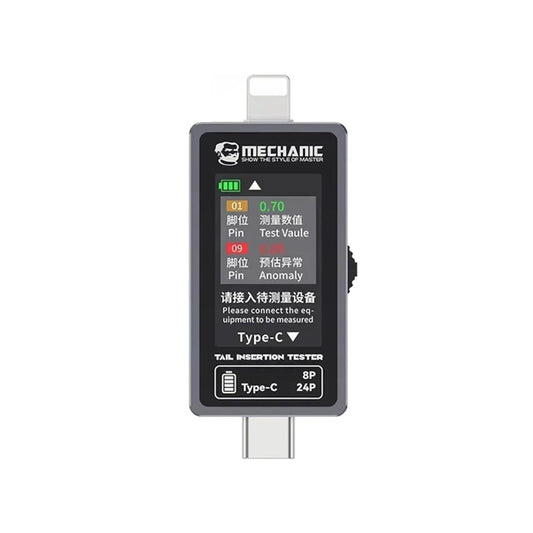Mechanic T-824 Audio Detections for iPhone Lightning and Androids Type C Ports Devices