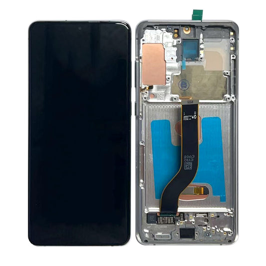 Samsung S20Plus Service Pack OLED Assembled with Third Party Frame White