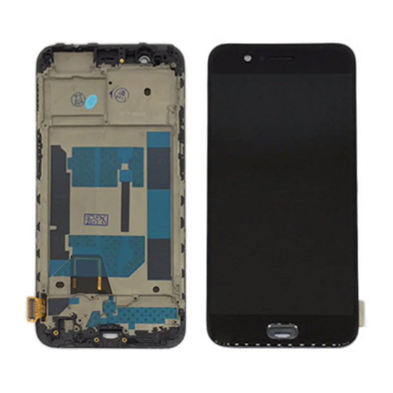 OPPO R11S SCREEN WITH FRAME BLACK (TFT)