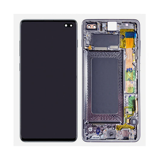 SAMSUNG S10PLUS SCREEN PRISM BLACK GH82-18849A (SERVICE PACK)