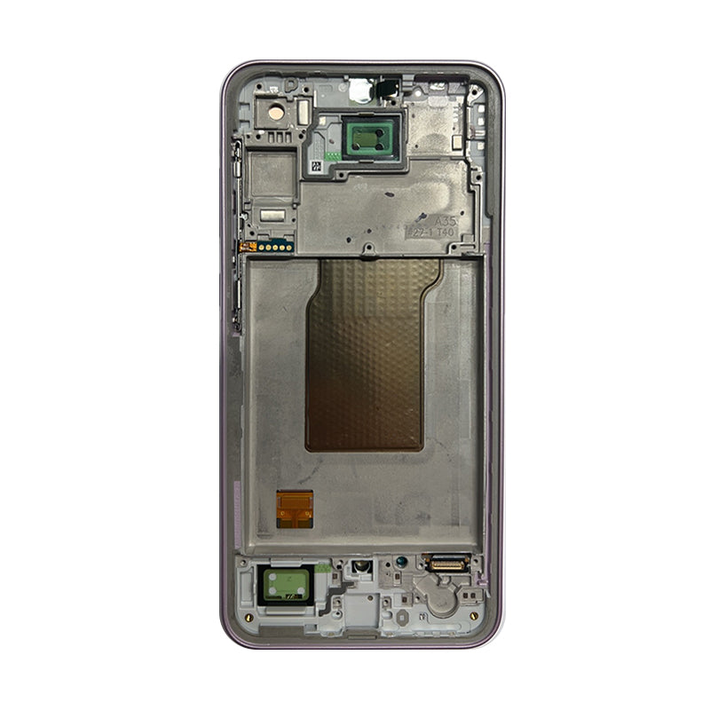 SAMSUNG A35 5G SERVICE PACK OLED ASSEMBLED WITH SERVICE PACK FRAME PURPLE