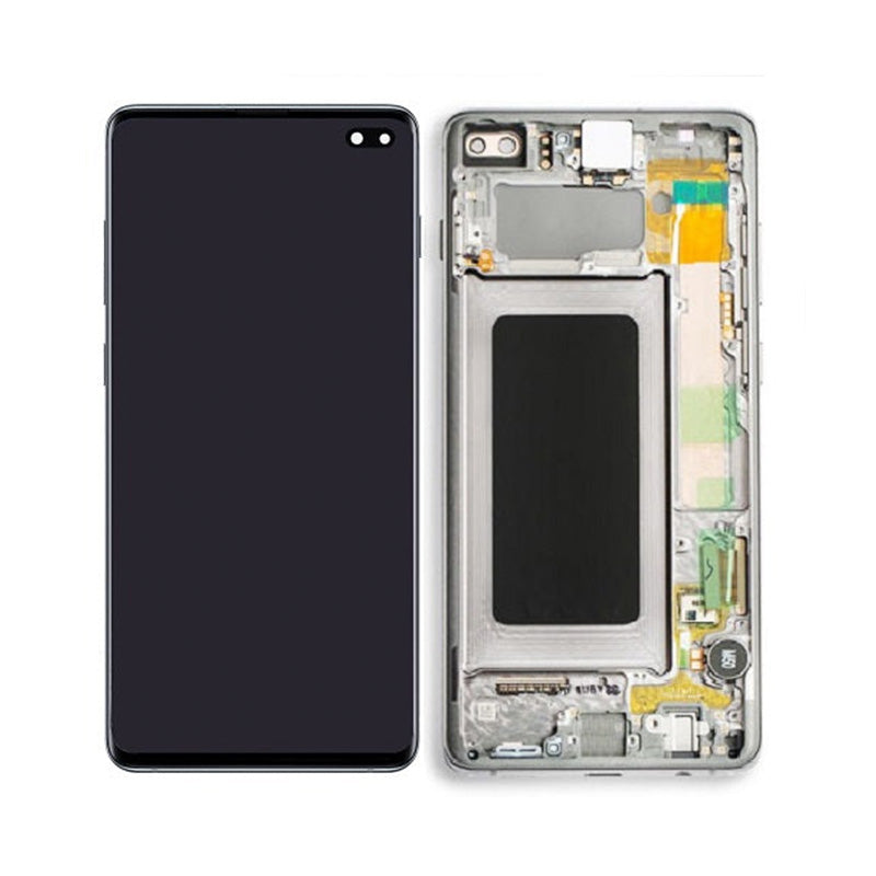 Samsung S10Plus OLED Screen Prism White GH82-18849B (Service Pack)