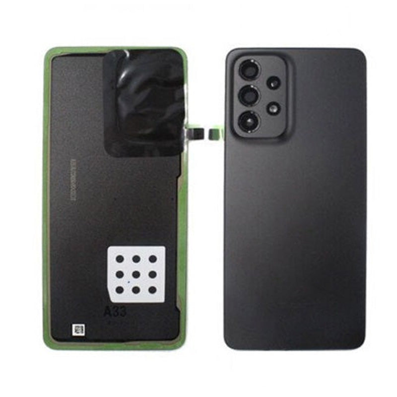 SAMSUNG A33 5G BACK COVER GLASS BLACK (BEST AFTERMARKET)