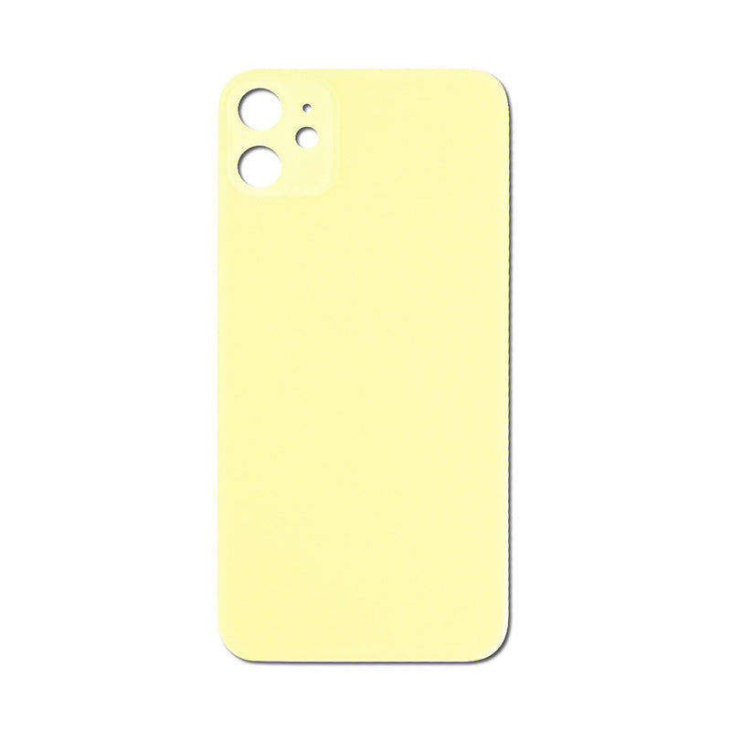 Back Glass Yellow No Logo for iPhone 11 (Aftermarket Premium)
