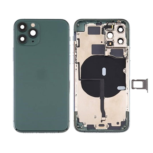 Back Housing With Power Flex Green No Logo For iPhone 11Pro Max (Best Aftermarket)