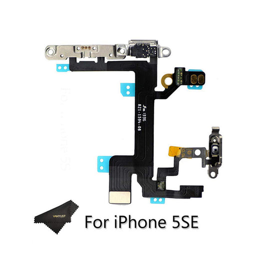 Power On Off Flex with Metal Bracket for iPhone 5SE