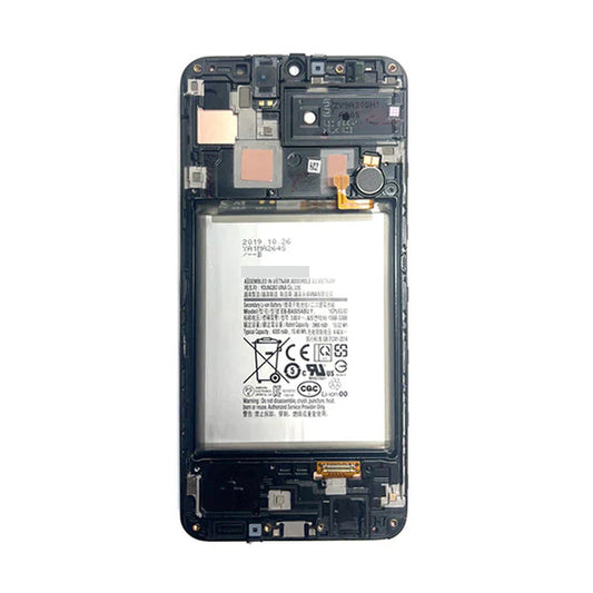 SAMSUNG A30 SCREEN WITH BATTERY BLACK (PULLED)