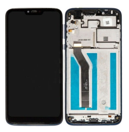 MOTOROLA G7POWER SCREEN WITH FRAME BLACK (BRAND NEW)