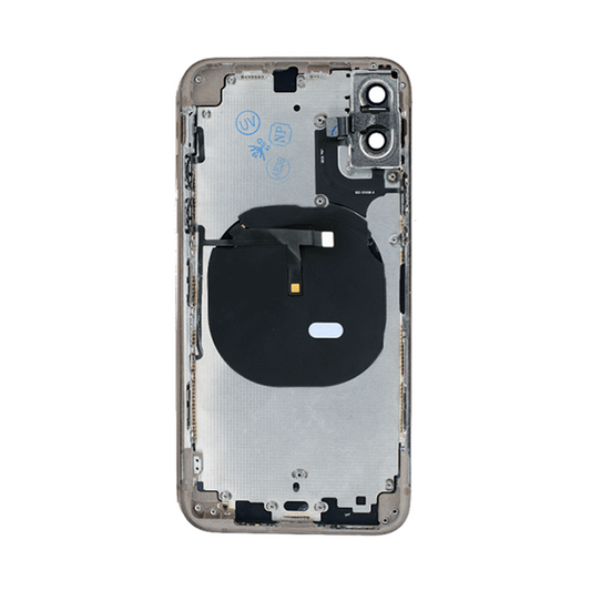 Back Housing With Volume Power Flex Gold No Logo for iPhone Xs